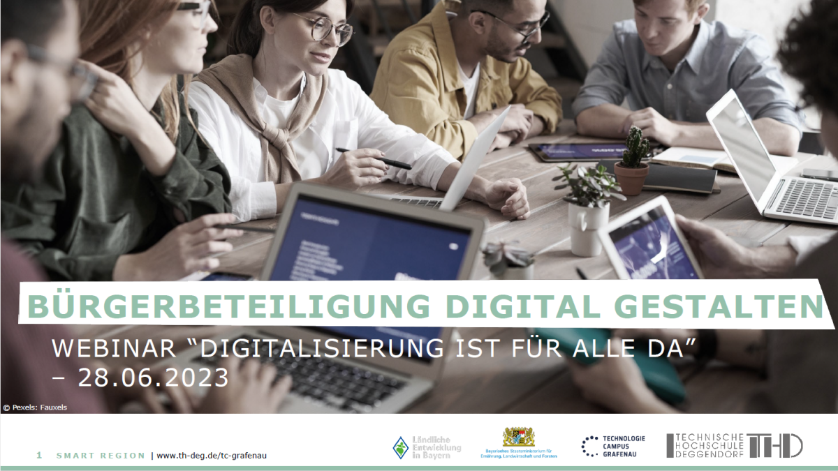 Webinar "Digitalisierung ist für alle da –Bürgerbeteiligung digital gestalten"